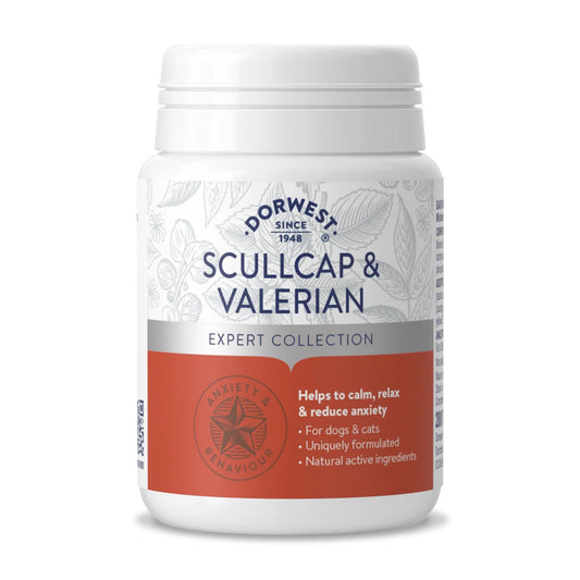 Dorwest Scullcap & Valerian Tablets for Dogs & Cats